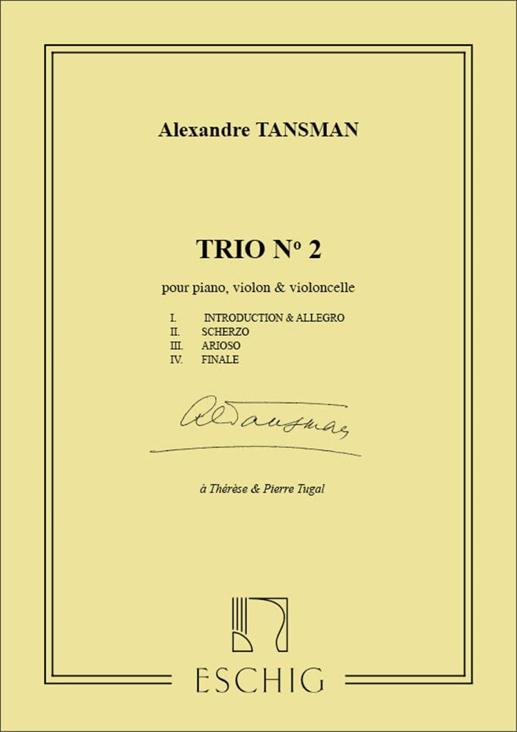 Trio N. 2 , Pour Piano Violon Et Violoncelle